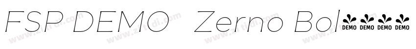 FSP DEMO   Zerno Bol字体转换